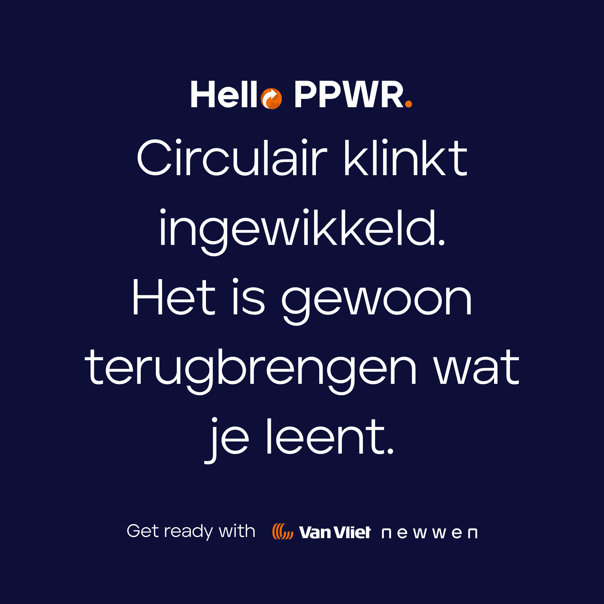 Circulair klinkt ingewikkeld. Het is gewoon terugbrengen wat je leent.